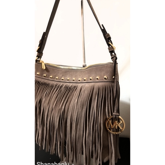 Michael Kors Billy Suede Fringe Shoulder bag - Picture 7 of 11